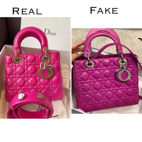 fake dior bag vs real